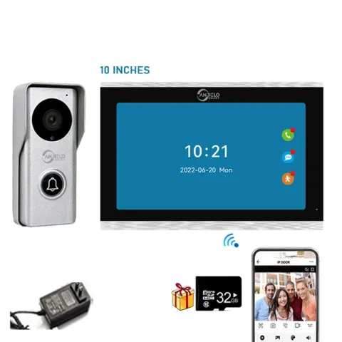 Smart 10 tum trådad Dörrklocka med Pekskärm