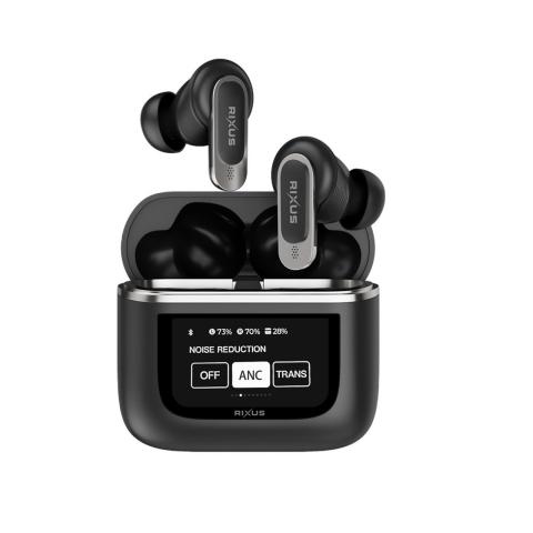 Rixus Wireless Travel Pro hörlurar med pekskärm Svart