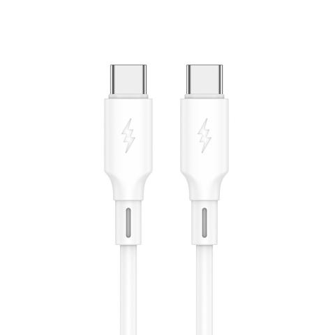 USB-C till USB-C Silikonkabel 60W (1 meter)