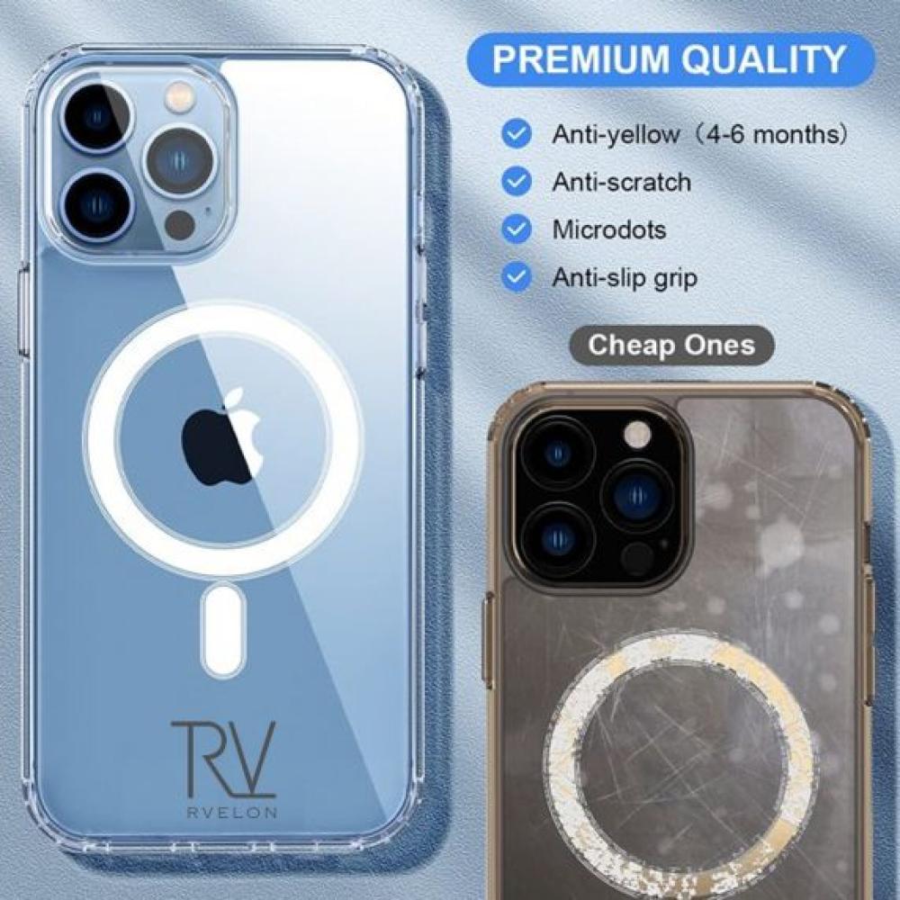 Rvelon Stötsäkert skal med Magsafe till iPhone 14 Pro Max