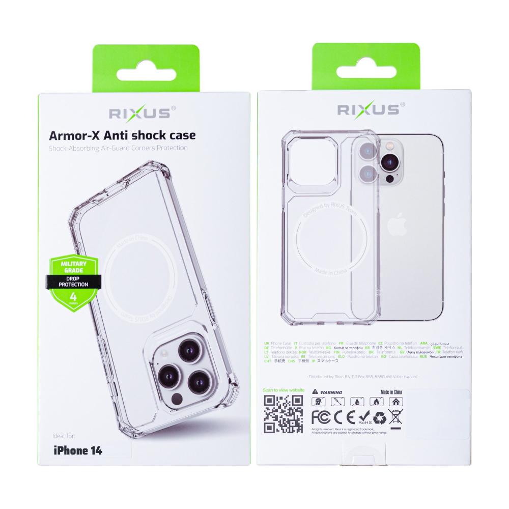 Rixus Armor-X Anti Shock Skal med MagSafe till iPhone 14