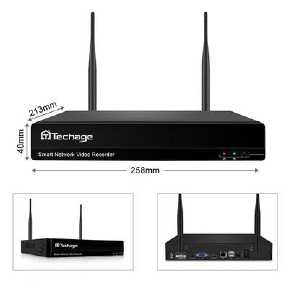 Trådlöst Wifi övervakningssystem (8-Kameror)