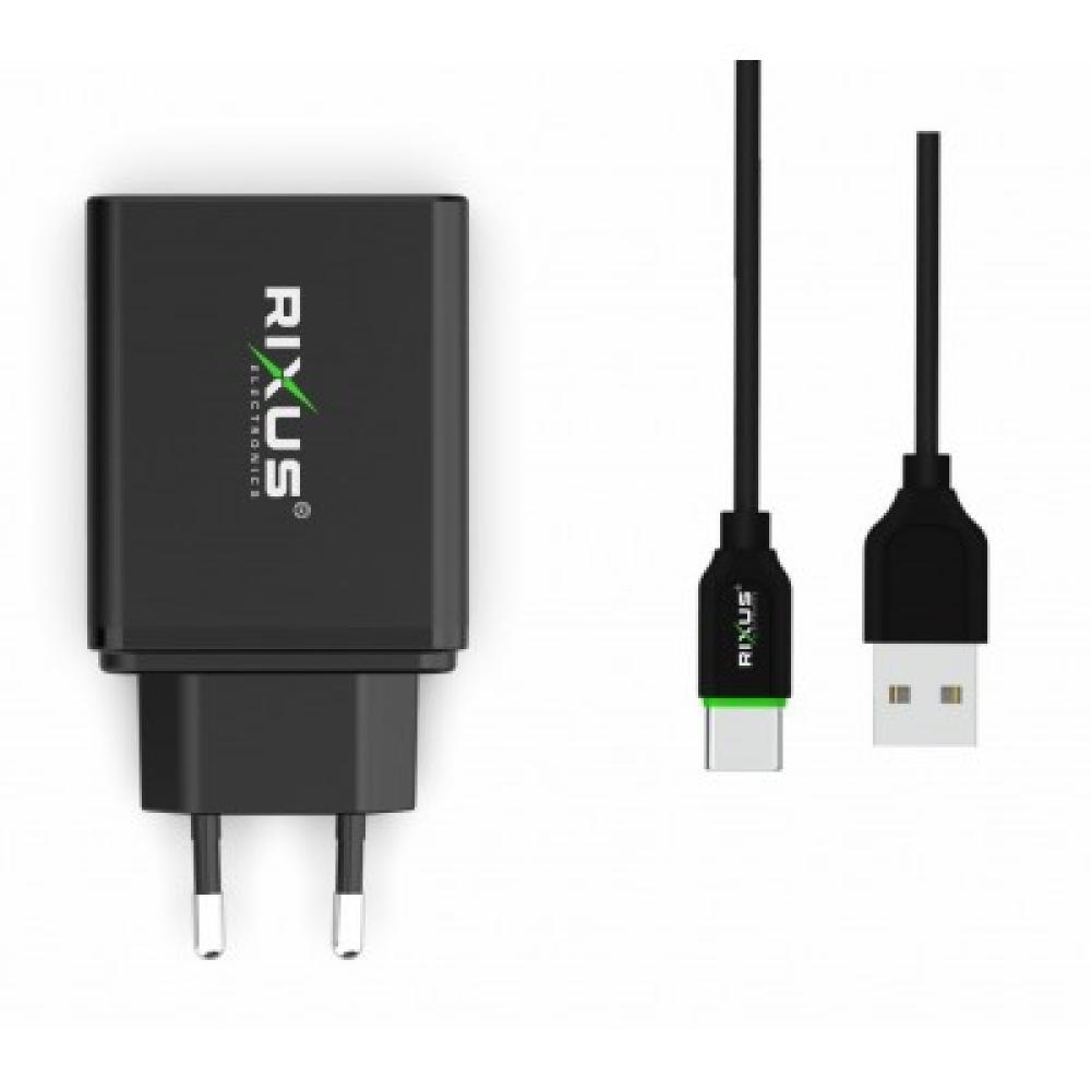 5.4A AC-adapter med 2 USB-portar & PD-kortplatser