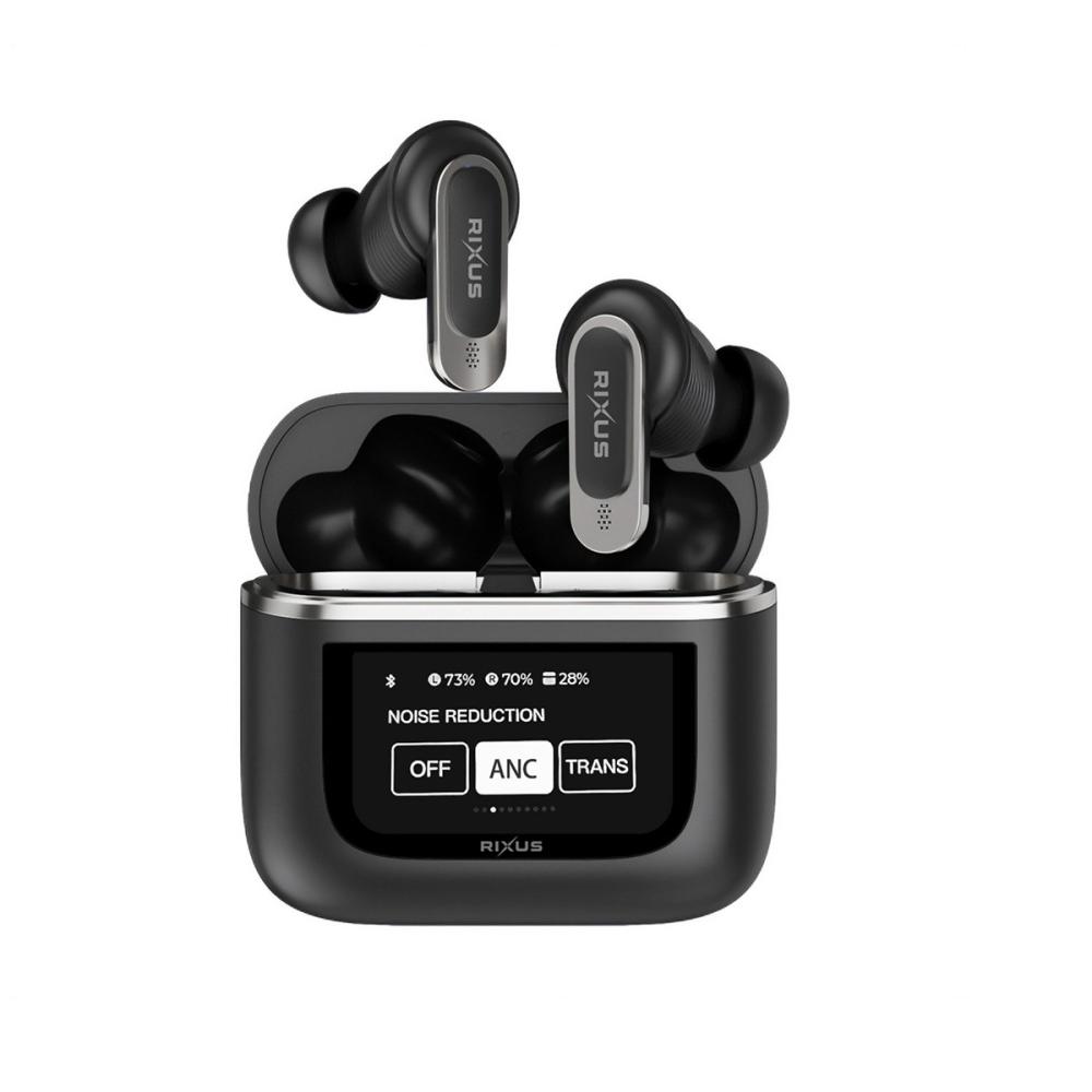Rixus Wireless Travel Pro hörlurar med pekskärm Svart