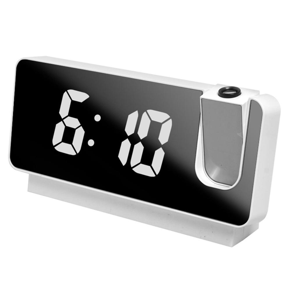 Smart Digital Projection Clock Justerbar Mute Automatisk Desktop