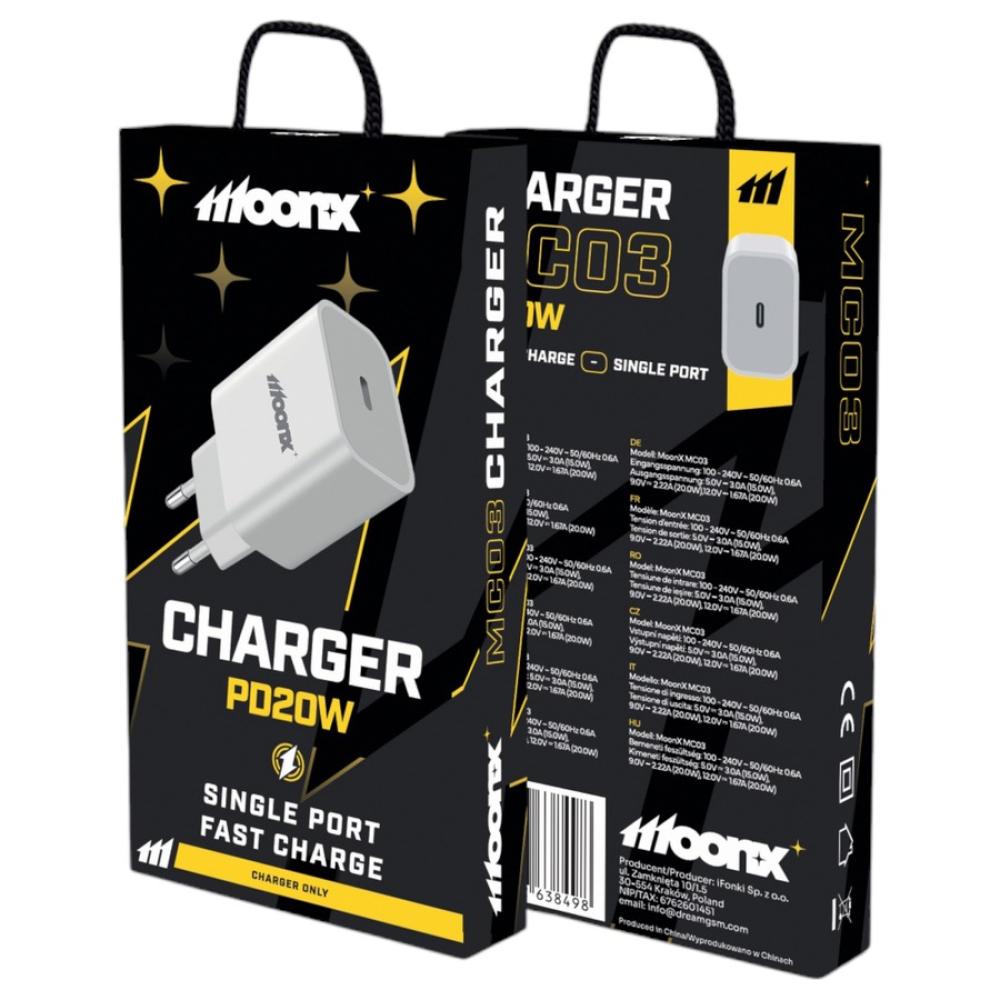 Moonx Snabb Laddare 20W