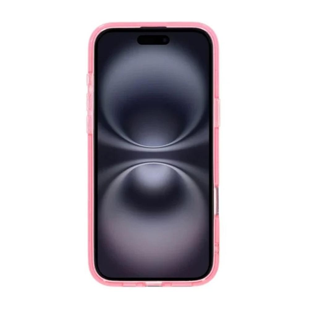 iPhone 16 Pro Max Rvelon Mobilskal TPU med Magsafe + Pink Glitter